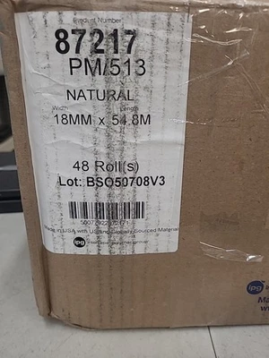 Lot Of 48 Intertape 87217 513 Natural Utility Masking Paper Tap, 18mm x 54.8m - Image 1 of 4