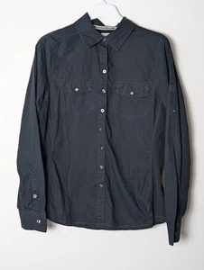 Converse One Star Black Long Sleeve Button-Up Shirt XL Casual Cotton Pockets - Picture 1 of 5