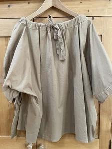 Selected Femme Cotton Adjustable Tie Sleeves And Neck Top UK 20 SOLD OUT RRP £65 - Picture 1 of 8