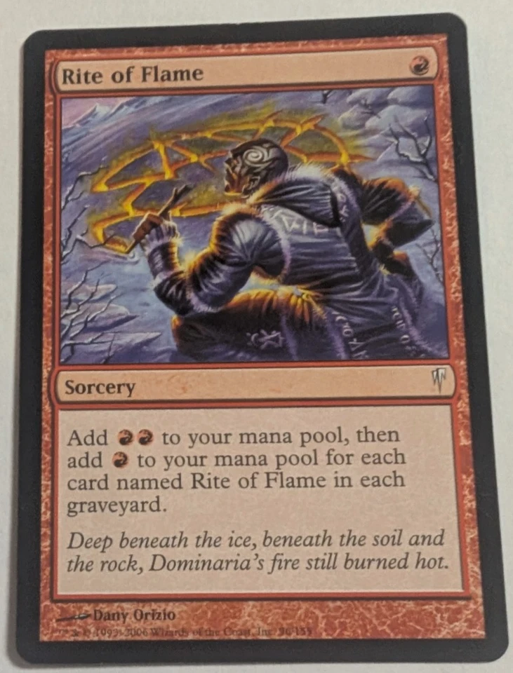 Rite of Flame Coldsnap Regular Common WOTC Magic the Gathering  - Image 1 of 1