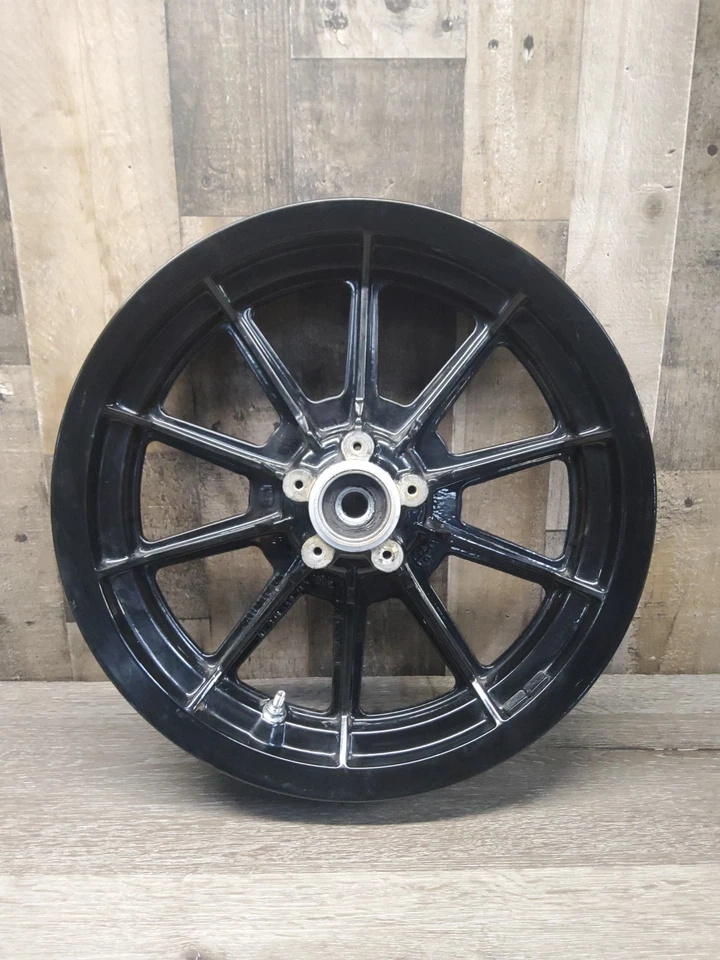 Harley-Davidson Tour Glide 1987 87 FLTC llanta delantera negra de 10 radios DL-687 Foto 1 de 4