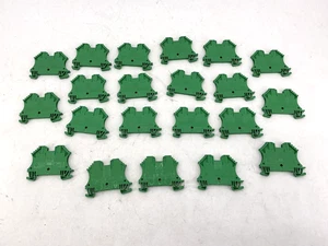 Lot of 21 New Allen Bradley 1492-J3-G Terminal Block Green 25A 600V - Picture 1 of 5