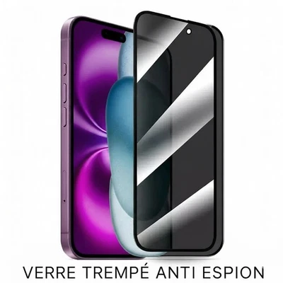 Закаленное антишпионское стекло для iPhone X / XS / XR / XS Max (варианты: упаковка из 2... - Изображение 1 из 4