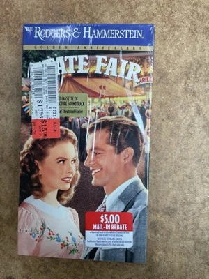 State Fair VHS Movie + Original Soundtrack Cassette Vintage Sealed Rodgers - Image 1 of 4