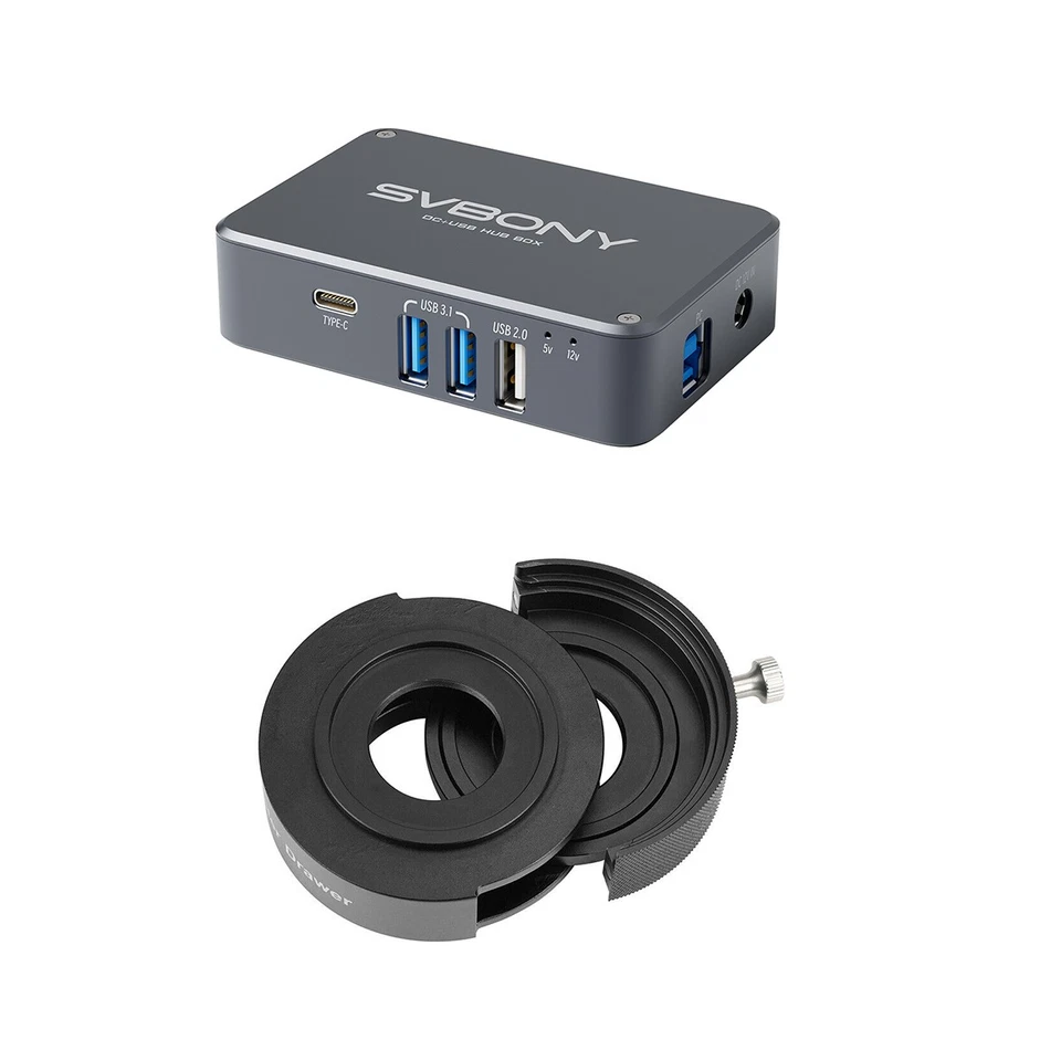 SVBONY SV241 Astronomy Telescope Power Adapter Micro DC USB HUB Box Type-C