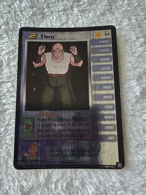 DBZ Dragon Ball Z FOIL Tien 83 CCG Limited Saiyan Saga MP Score - Image 1 of 4