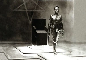 B&W PHOTO STILL OF MARIA METROPOLIS BY FRITZ LANG 1927 A3 FILM POSTER PRINT - Picture 1 of 1