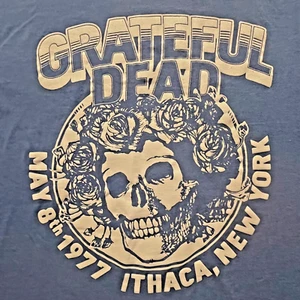 licensed GRATEFUL DEAD t-shirt - 2018 retro ITHACA NY 1977 concert - NEW - (S) - Picture 1 of 6