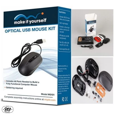 DIY Electronic Kit Optical USB Mouse - Easy To Learn Soldering & Welding - Gift - Image 1 of 4