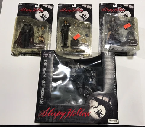 Sleepy Hollow set of 4 complete toy figures headless, crone, ichabod McFarlane Cover