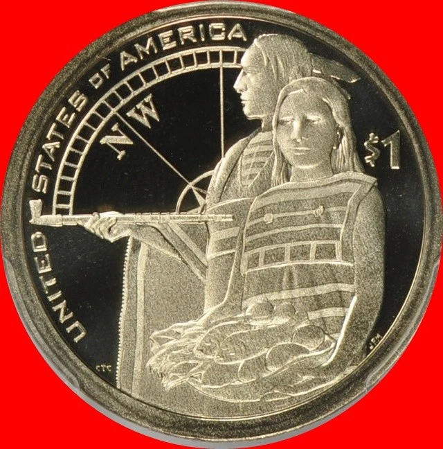 2014 S Native American (Sacagawea) Dollar Deep Cameo Gem Proof 25 Coin Roll - Image 1 of 1