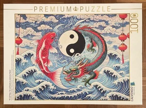 Calvendo Puzzle - Yin und Yang Kai und Drache im asiatischem Malstil # 1000 T. - Bild 1 von 3