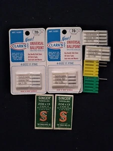 LOTE de agujas para máquina de coser de punta universal Coats & Clark 4 talla 11 finas + BONIFICACIÓN - Imagen 1 de 6