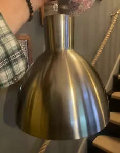 Maxim cora 13.5' satin nickle light pendant RRP£279.99 A718 - Picture 1 of 9