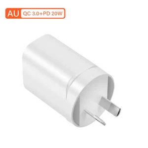 PD 20W QC3.0 USB C Type C Fast Wall Charger Adapter For Android iPhone iPad AU - Picture 1 of 8