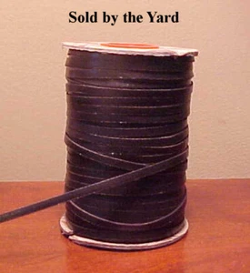 DARK BROWN Kangaroo Leather Lace (Lacing) in 1/8 Inch (3mm) Width - SOLD BY YARD - Picture 1 of 1