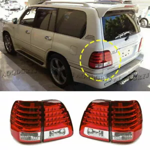 Smoked Red LED Tail Lights for TOYOTA LAND CRUISER FJ100 1998-2007 LANDCRUISER - Picture 1 of 8