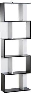 Libreria da Muro Moderna 5 Ripiani Legno 60x24x1184.5cm DecHome 833450BK - Foto 1 di 11