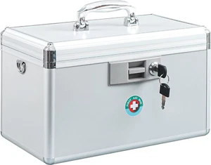 Caja de seguridad para llaves de primeros auxilios con cerradura 13.9'' x 7.8'' - Picture 1 of 3