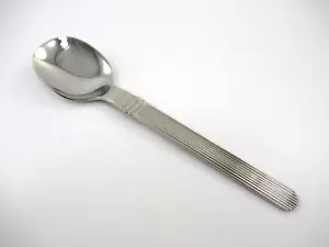 Sasaki Vignelli Designs RIGADIN Teaspoon (s) Glossy Stainless Flatware Korea - Picture 1 of 4