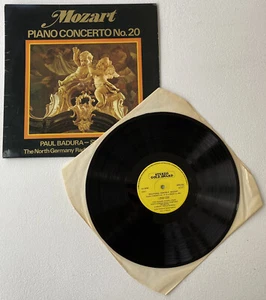 Mozart Piano Concerto No 20 Vinyl Album LP 1973 Paul Badura Skoda Piano MER 202 - Picture 1 of 7