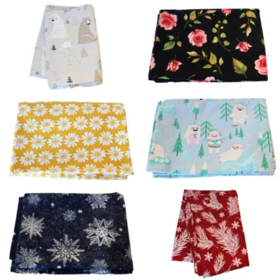 *CHOOSE PATTERN* Handmade Flannel Pillowcase 20" x 31" Floral Nature Holiday - Image 1 of 4