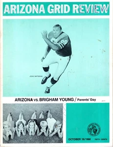 Oct 19 1968 ARIZONA GRID REVIEW U of A vs BRIGHAM YOUNG Football Program Book - Picture 1 of 1