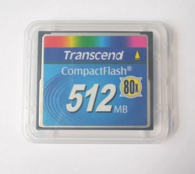 512MB Transcend Compact Flash CF Industrial 512M Memory Card 100% Genuine 80X - Image 1 of 4