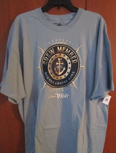 New Disney Cruise Line Wish Crew Member Tee Large Cotton Chest 43 Length 29.5 in - Picture 1 of 5