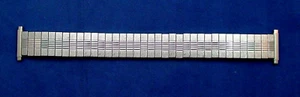 stainless steel stretch watch band Bulova 16-20mm adjustable straight end - Picture 1 of 4