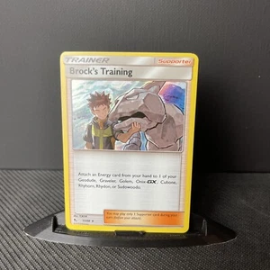 Pokémon TCG Brocks Training 55/68 Rare Holo Card Hidden Fates - Picture 1 of 6