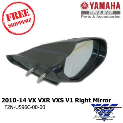 Yamaha WaveRunner 2010-2014 VX VXR VXS V1 Mirror Right Hand Cruiser Deluxe Sport Foto 1 de 3
