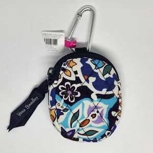 Vera Bradley Bag Charm AirPods Holder Lisbon Medallion Cool Carabiner Cotton NWT - Picture 1 of 5