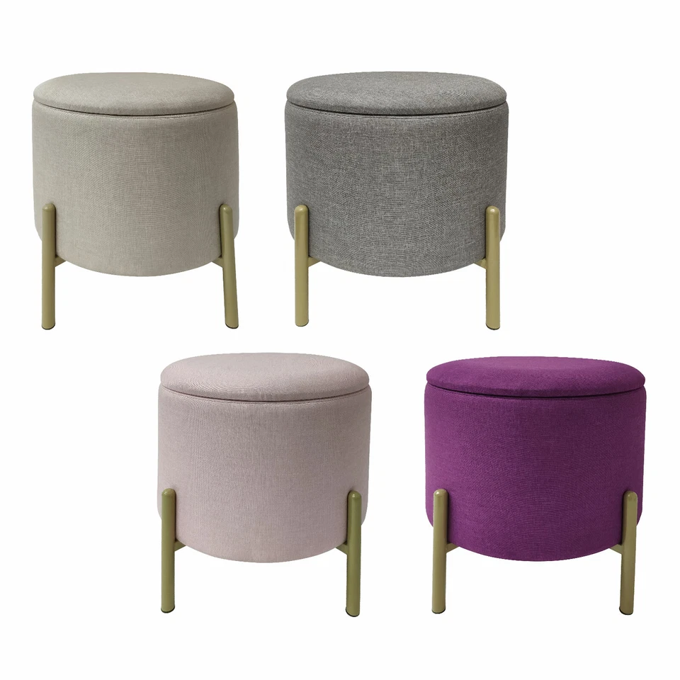 Echtwerk Sitzhocker Logan Stauraum Aufbewahrungsbox Polsterhocker Hocker B-WARE - Bild 1 von 1