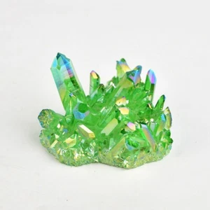 80g Natürliche Aura Grün Titan Quarz Bergkristall Cluster VUG Edelstein Heilung - Bild 1 von 16