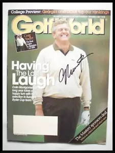 COLIN MONTGOMERIE HALL OF FAMER - AUTOGRAPHED GOLF WORLD MAGAZINE - Picture 1 of 1