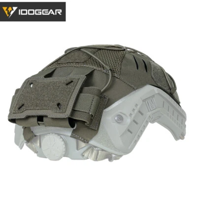 Cubierta de casco táctico IDOGEAR para casco RÁPIDO NVG bolsa de batería corte láser camuflaje Foto 1 de 4