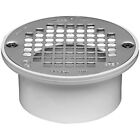 Oatey 3 in. or 4 in. PVC General Purpose Drain with 5 in. Stainless Steel