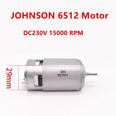 JOHNSON DF6512LG DC230V 15000RPM D-type Shaft High Speed Carbon Brush Motor - Image 1 of 4
