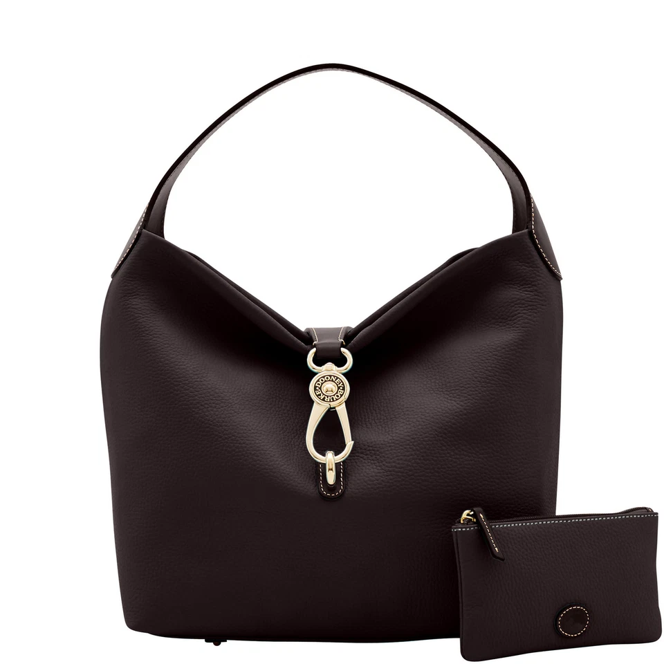 Dooney & Bourke Pebble Grain Logo Lock Shoulder Bag with Pouch - Image 1 of 1