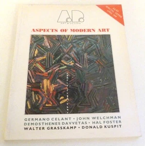 ART AND DESIGN  Magazine MICHAEL CRAIG-MARTIN PRINT John Welchman, Hal Foster - Bild 1 von 4