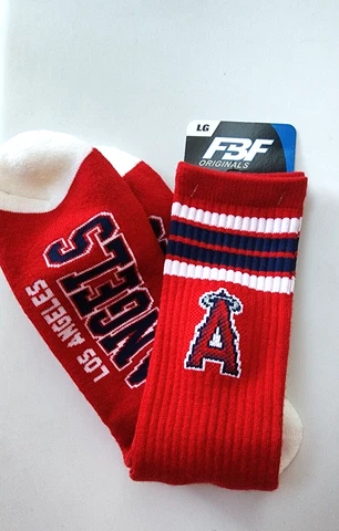 Los Angeles Angels MLB Large Mens Crew Socks Cover