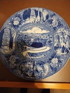 10" Old English Staffordshire Collectible plate Carlsbad Caverns White City N.M. - Picture 1 of 2