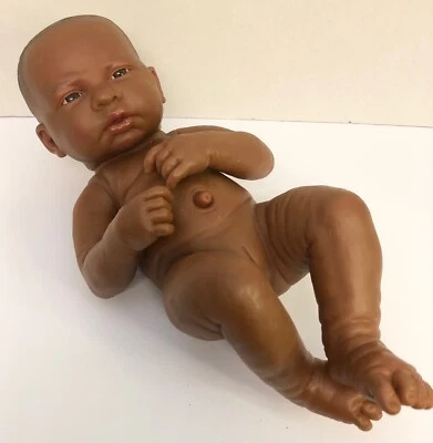 Muñeca bebé niña recién nacida Berenguer realista afroamericana vinilo negro 23-06 Foto 1 de 3