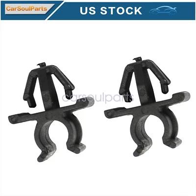 New Fit Nissan 1982-2021 Plastic Car Hood Support Prop Rod Holder Clip 2pcs - Image 1 of 4
