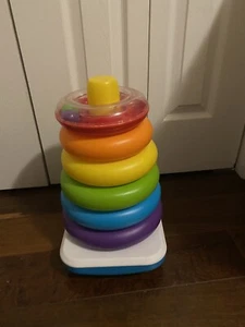Apilador gigante Fisher Price Rock-A-Stack juguete niño pequeño - Imagen 1 de 3