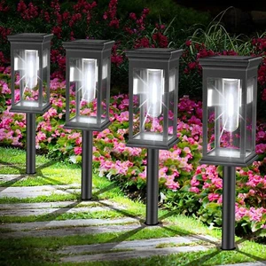 Solar Pathway Lights Outdoor 8 Pack,Bright Solar Lights Outdoor, IP65 Waterproof - Picture 1 of 6