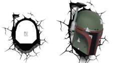 3D Light FX Star Wars Replacement Crack Wall Sticker Darth Vader BB8 R2D2 Yoda