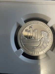 2019-S SILVER AMERICAN MEMORIAL MARIANA ISLANDS PF-70 UC ER - Picture 1 of 3