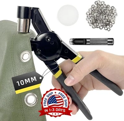 Kit De Herramientas Para Ojales, Máquina De Prensado De Ojales Manual Con Kit US - Image 1 of 4